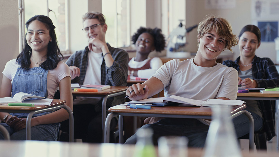 Students in a classroom